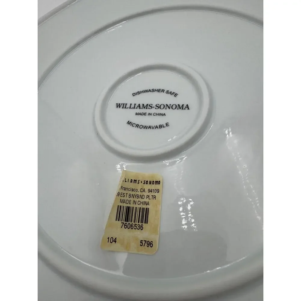 2009 Bunny Band Round Serving Platter William Sonoma Easter